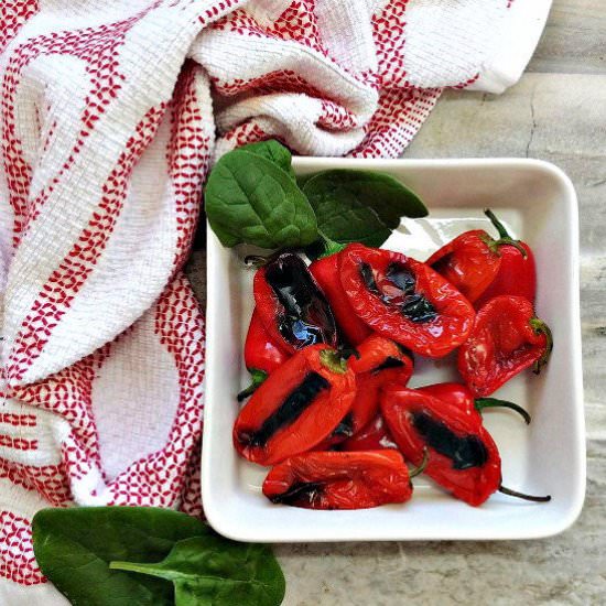 Roasted red peppers