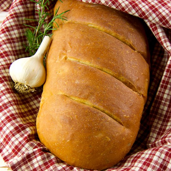 Roasted Garlic Rosemary Bread