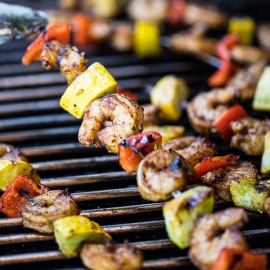 Grilled Chipotle Shrimp and Veggies