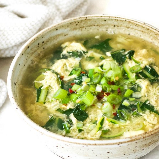 Healing Bone Broth Egg Drop Soup