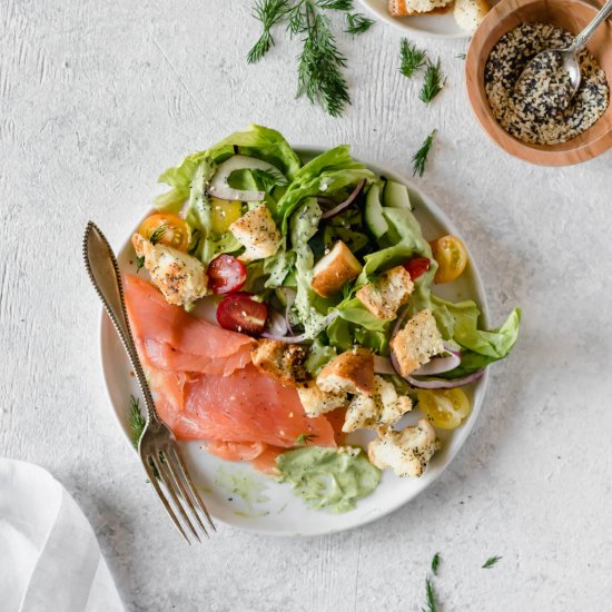 Bagel & Lox Salad