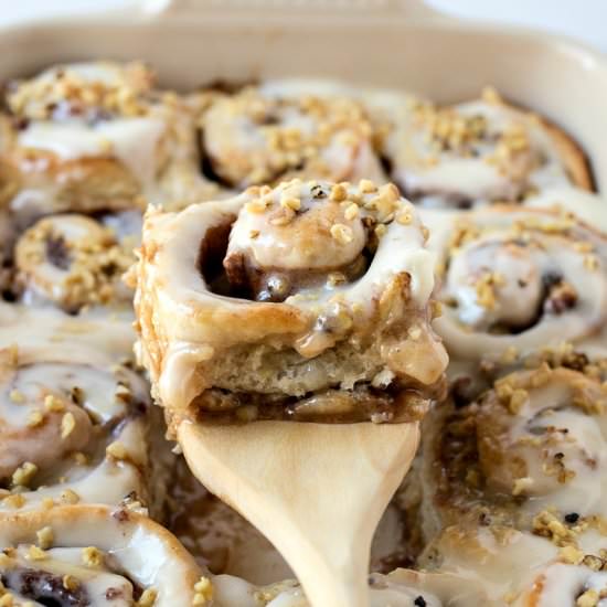 Banana Nut Cinnamon Rolls