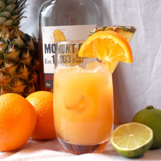 Tropical and Fruity Rum Punch