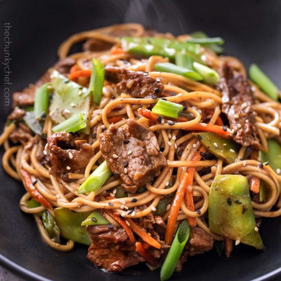 Sesame Garlic Beef Stir Fry