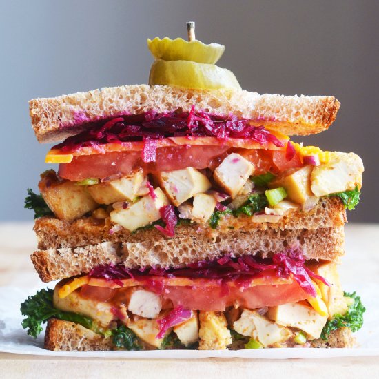 Vegan “Chicken” Salad sandwich