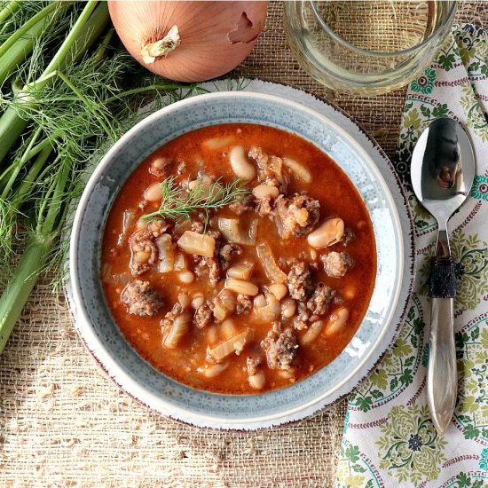 White Bean, Fennel & Sausage Soup