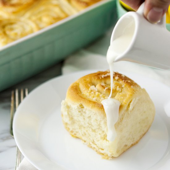 Light and Fluffy Lemon Sweet Rolls