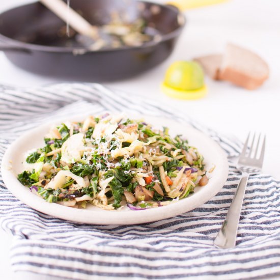 Simple Sauteed Kale Salad