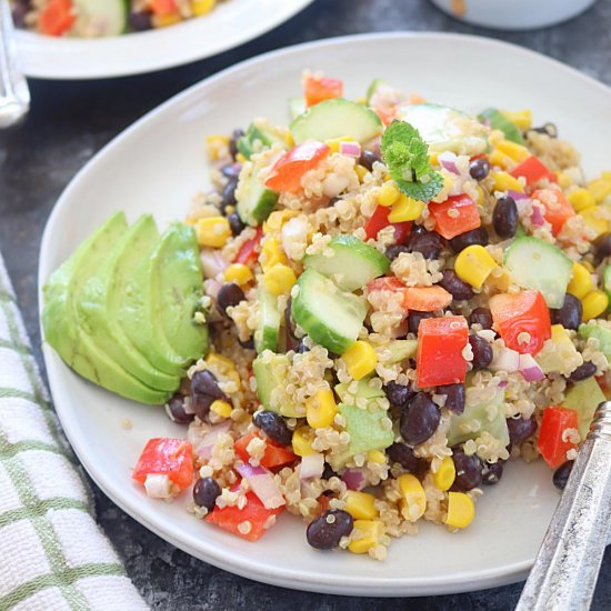 Healthy Quinoa and Bean Salad