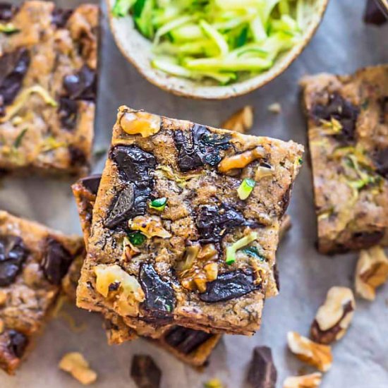 Paleo Pumpkin Zucchini Bars