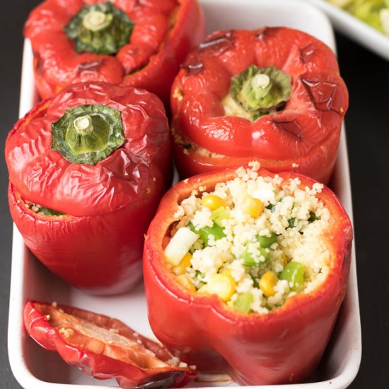 Vegetarian Couscous Stuffed Peppers