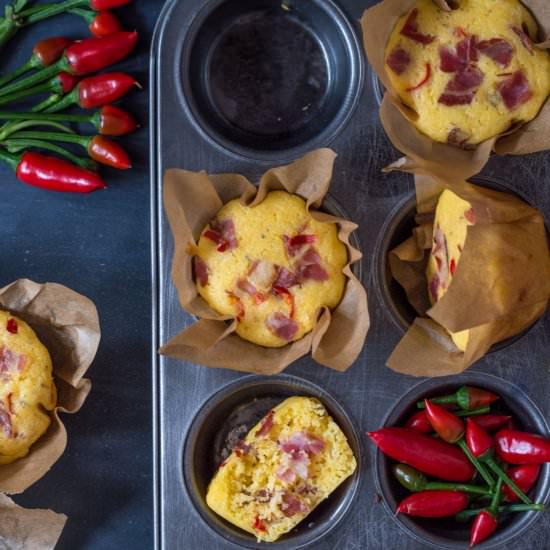 Spicy cornbread muffins