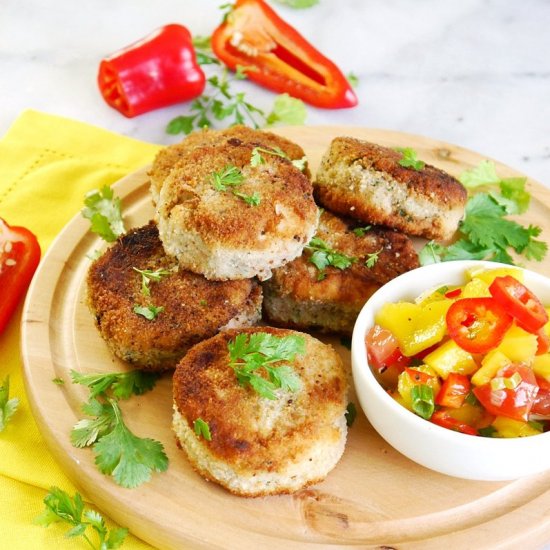 Tuna Fishcakes with Mango Salsa