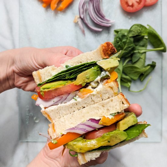 California Dreamin’ Veggie Sandwich