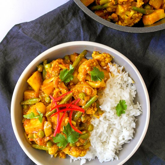 Mixed vegetable curry