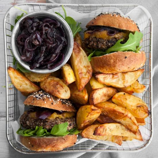 The Best Vegan Mushroom Burger