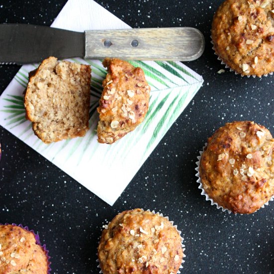 Oatmeal Banana Muffins