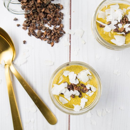 Turmeric Chia Pudding Cups