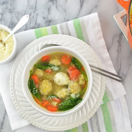 Minestrone & Chicken Meatballs