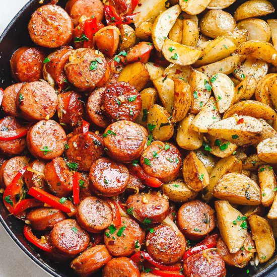 Smoked Sausage and Potato Skillet