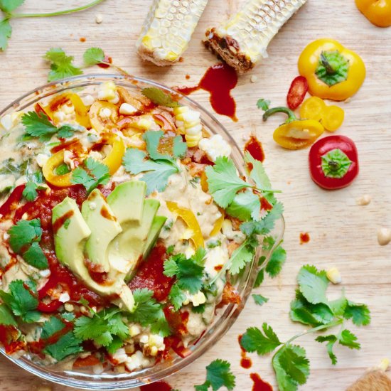 Cheesy Vegan Sweet Potato Nachos