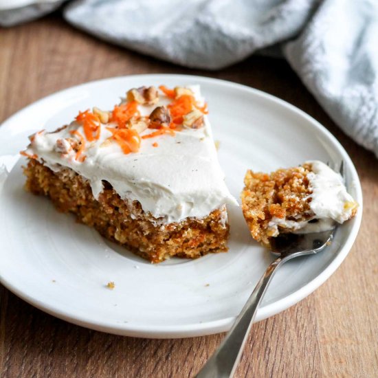 Single Layer Carrot Cake