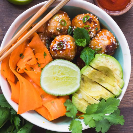 Honey Sriracha Meatballs