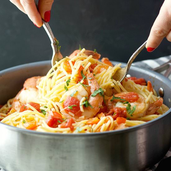 Shrimp Spaghetti Aglio Olio