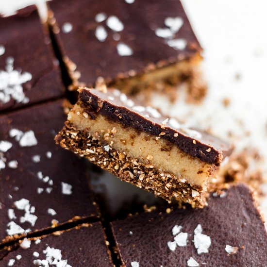 Chocolate Peanut Butter Banana Bars