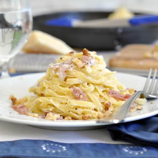 Tagliatelle Prosciutto and Mascarpone