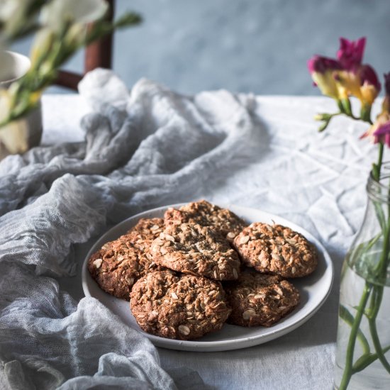 Dairy Free Anzac Biscuits