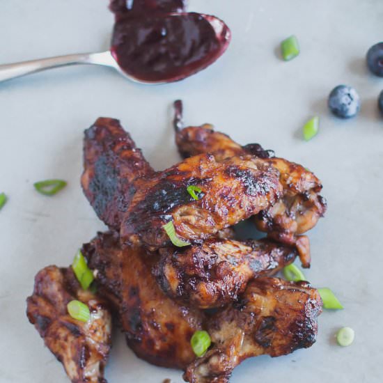 Blueberry BBQ Chicken Wings