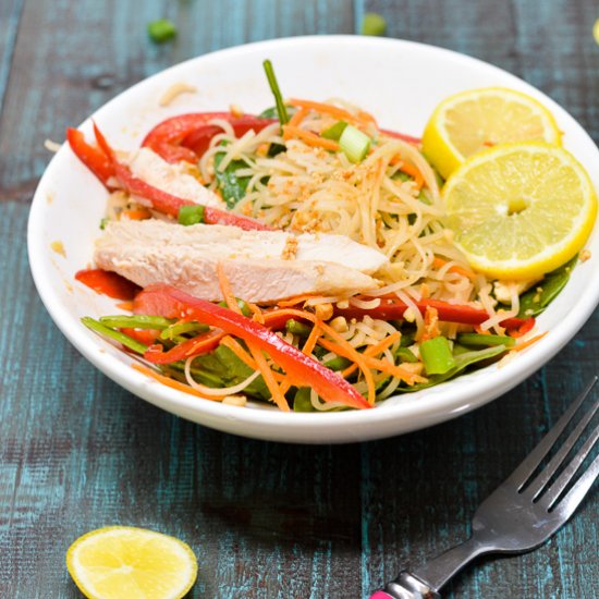 Thai Noodle Salad with Lime & Peanut