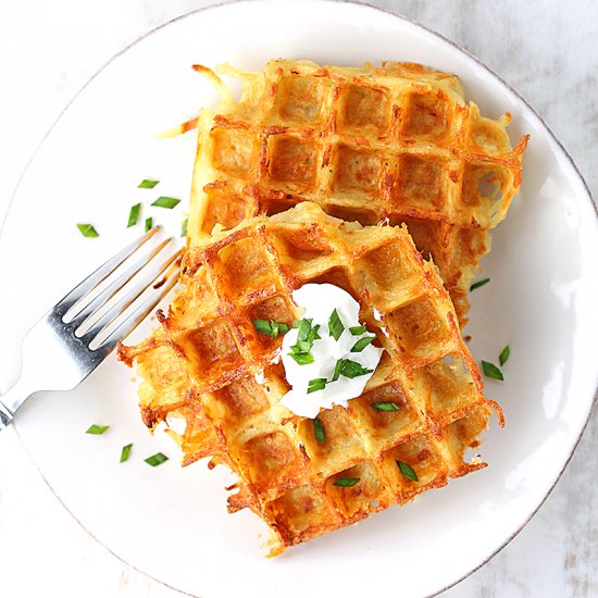 Potato & Cheddar Waffles