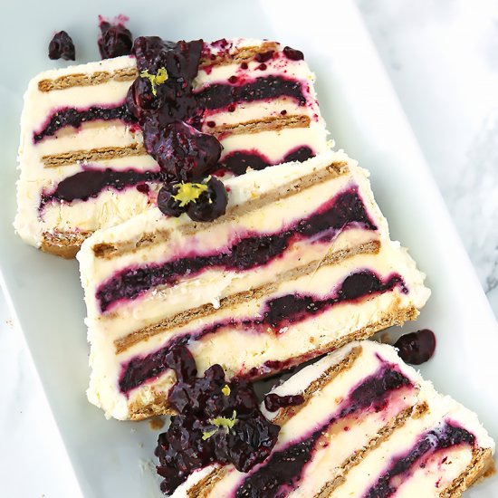 Blueberry Lemon Icebox Cake