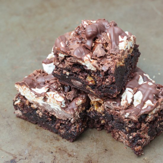 Marshmallow Crunch Brownies