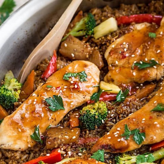 One Pot Sweet Chili Chicken