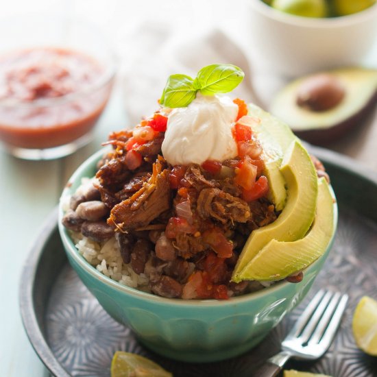 Gluten-Free Slow Cooker Burrito Bowl