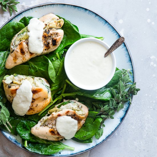 Spinach Artichoke Chicken