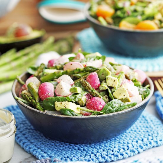 Roasted Asparagus and Radish Salad