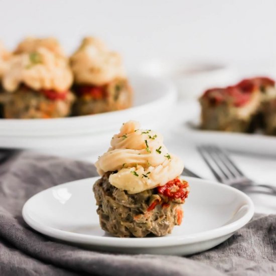 Mini Meatloaves With Mashed Potato