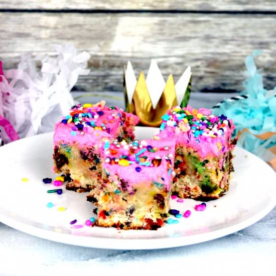 Unicorn Fairy Cookie Bars