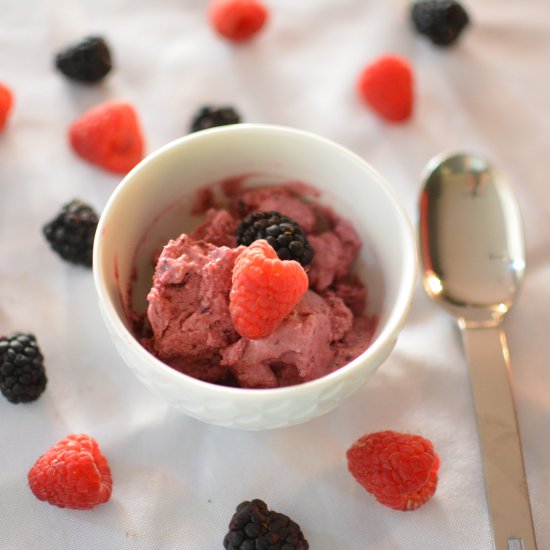 vegan berry sorbet