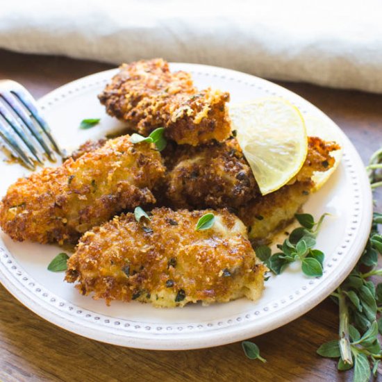 Pan-Fried Oysters Oreganata