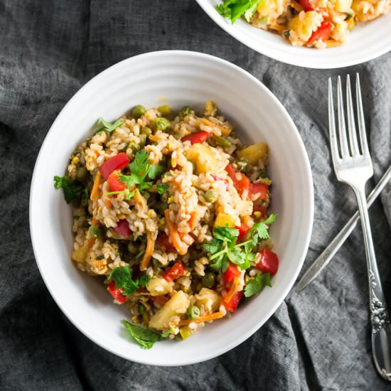 SPICY PINEAPPLE FRIED RICE