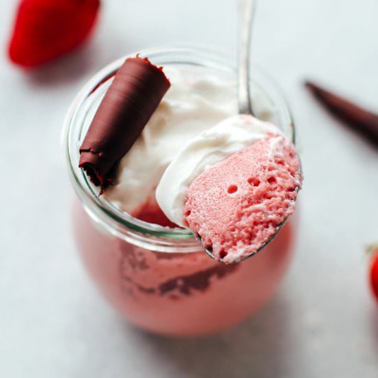 Strawberry Aquafaba Mousse