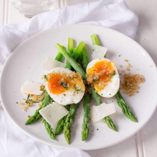 Asparagus, Egg and Wild Garlic