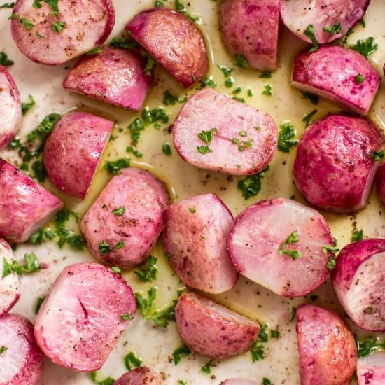 Simple Roasted Radishes