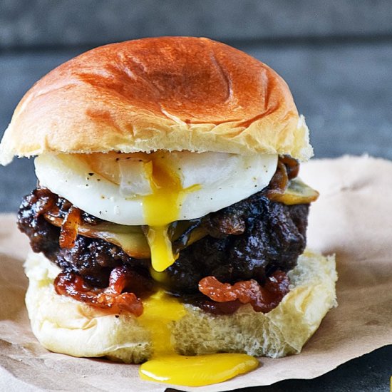 Poached Egg Burger