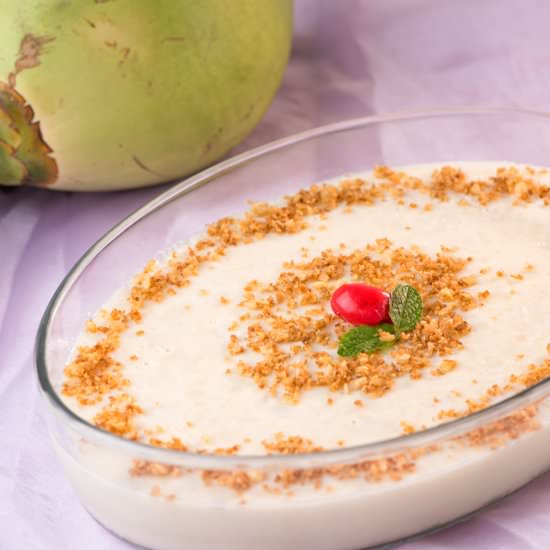 Tender Coconut Pudding